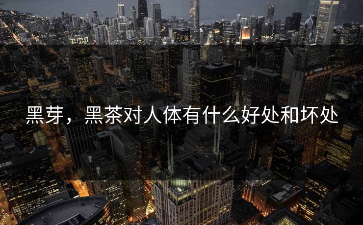 黑芽，黑茶对人体有什么好处和坏处